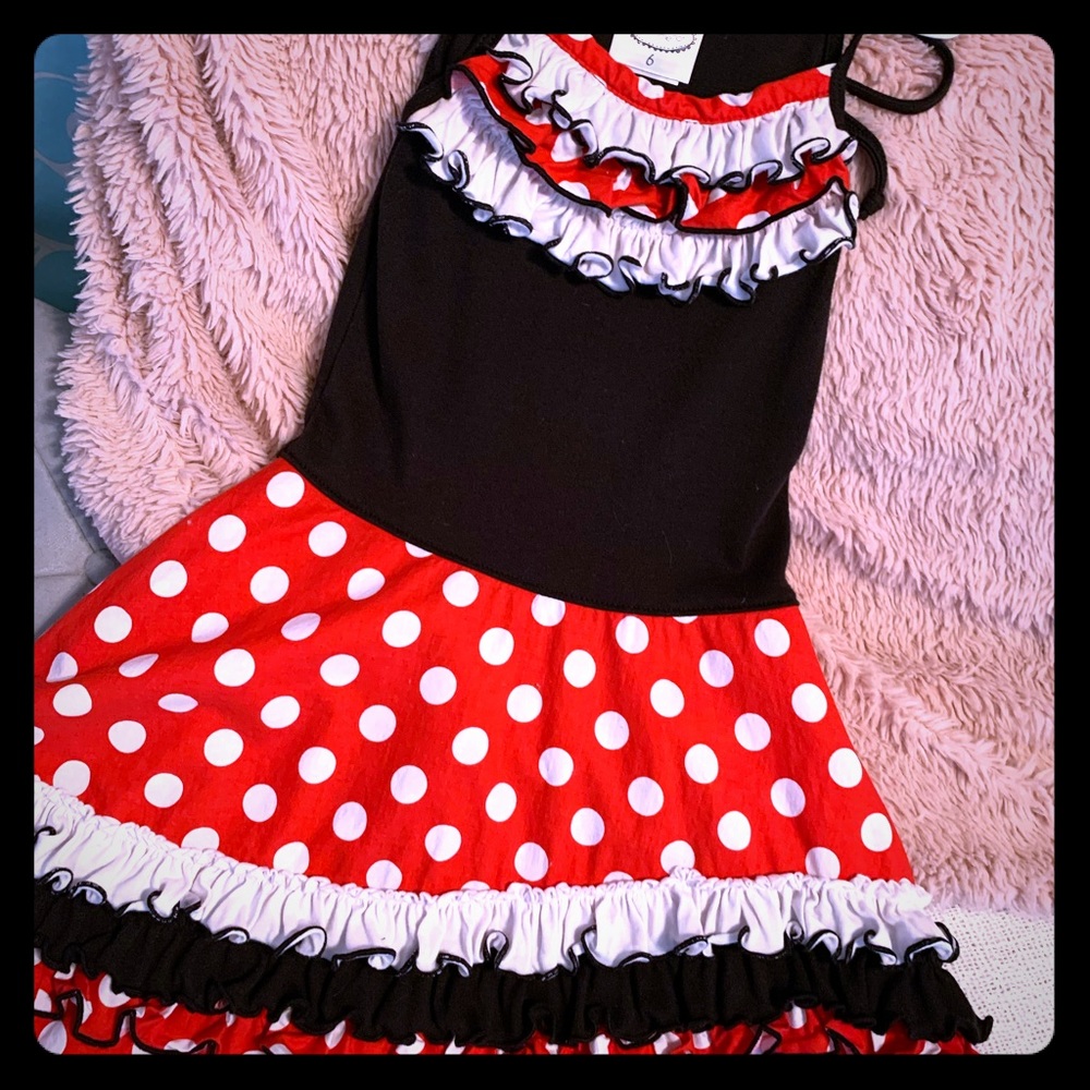 Minnie Mouse Inspired little girls dress